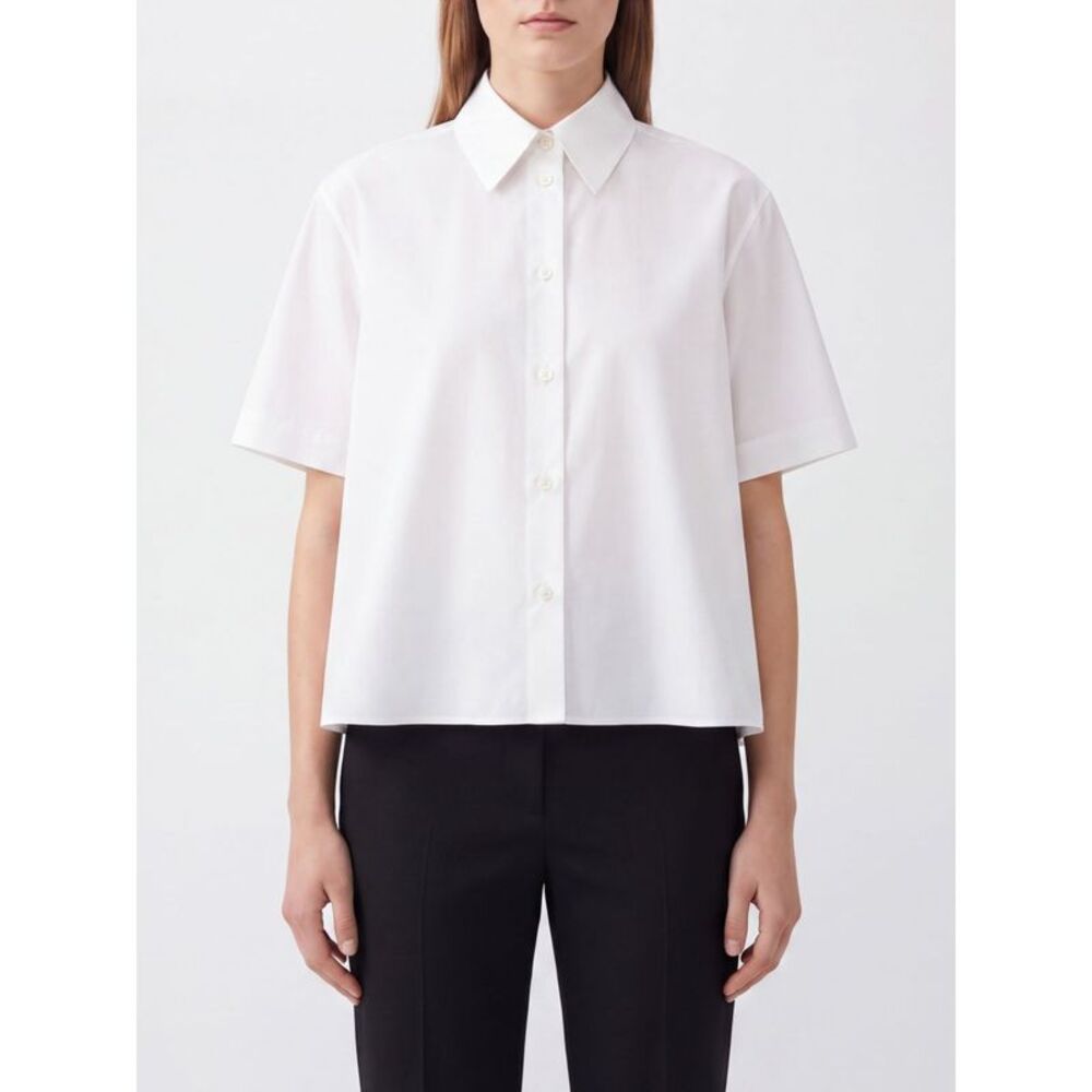 Loewe Women Loewe Relaxed Fit Short-Sleeved Cotton Shirt